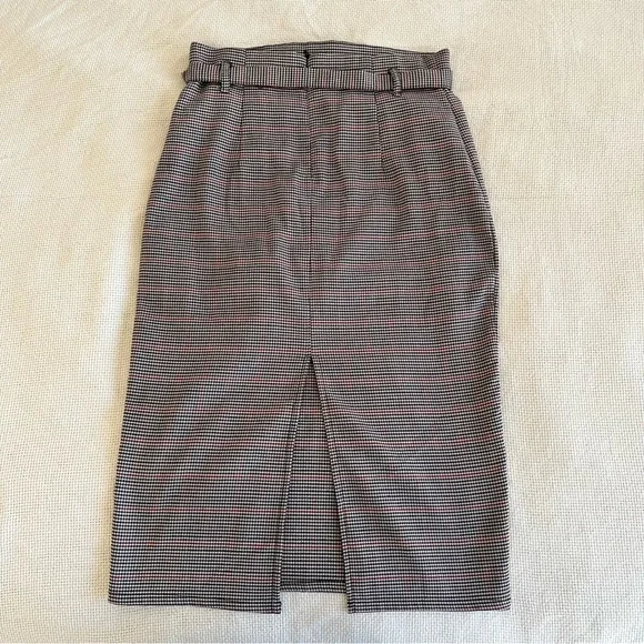 Forever 21 Check Wiggle Skirt Size M - Picture 4 of 8